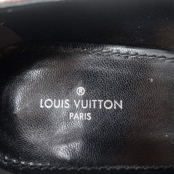 Louis Vuitton Fetish Cap Toe Pumps Brown Monogram Canvas & Black Patent Size 37 - Picture 8 of 11